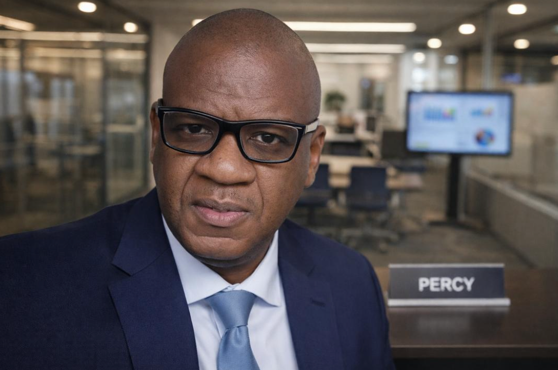 Percival Ntuthuko Khoza, Director and Shareholder of Zikhona Africa Resources, in the company's operations office
